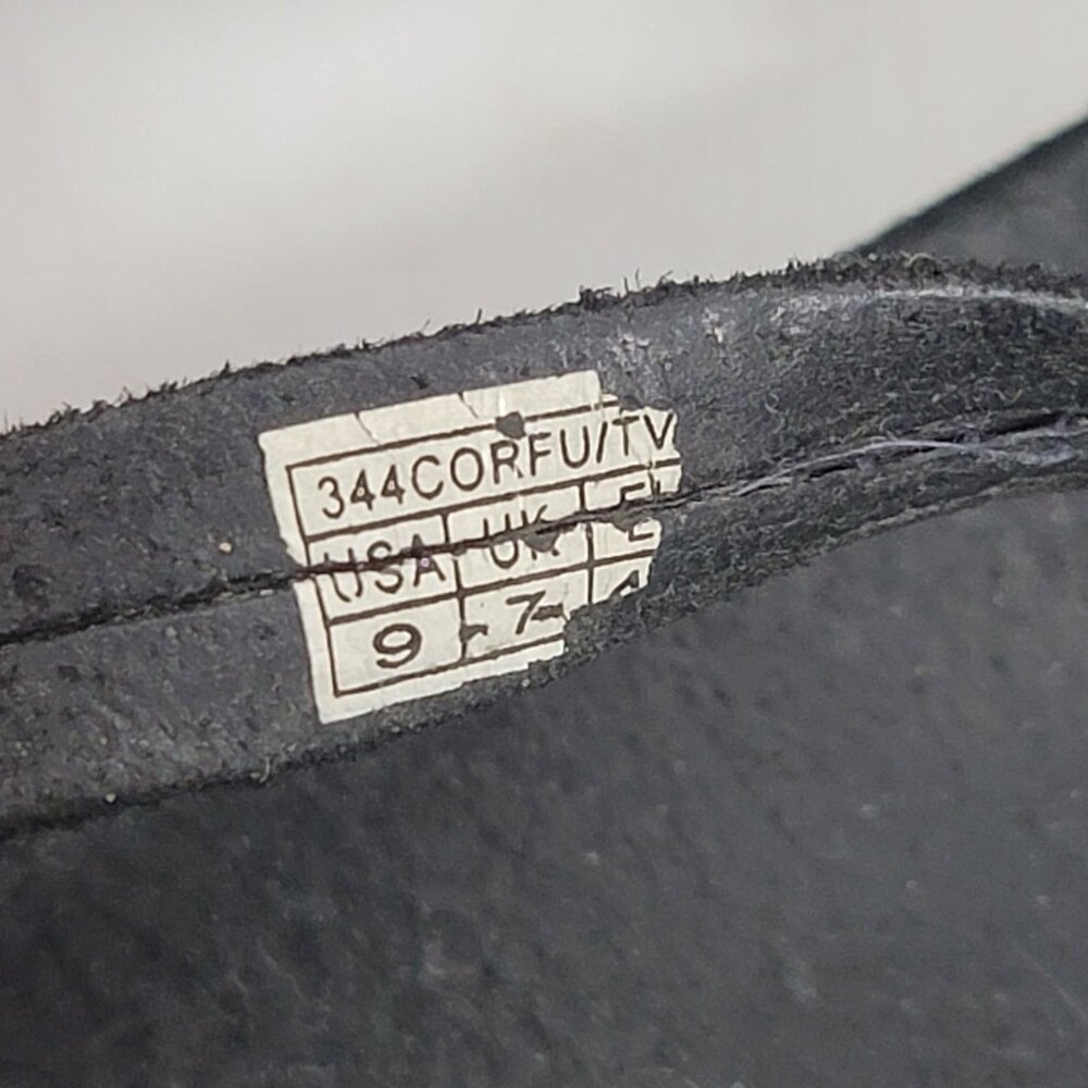 Vionic Orthaheel Womens 344 Corfu‎ Size 9 Black Velvet Thong Flip Flops Sandals - Picture 7 of 8